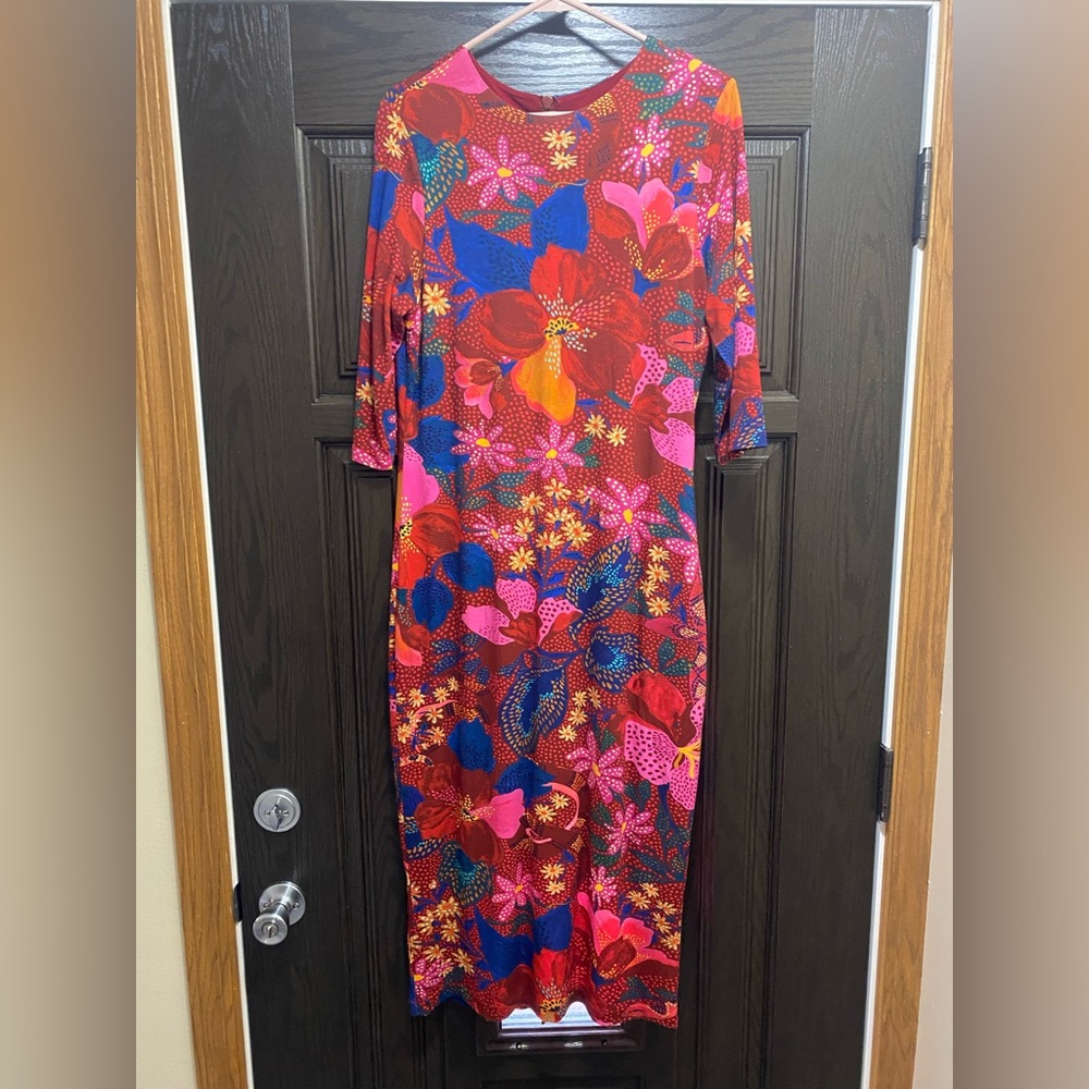 FARM Rio Snake Garden (Red/Multi) Dress Size Large